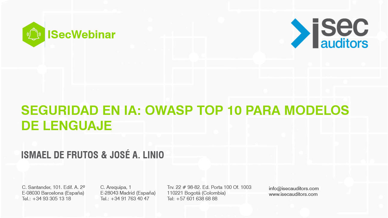 Seguridad en IA: OWASP TOP 10 para modelos de lenguaje